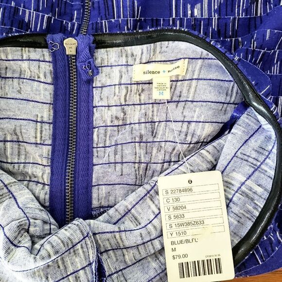 Silence + Noise Tiered Strapless Minidress Size Medium - Picture 4 of 6